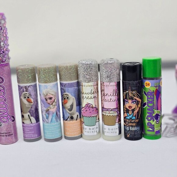 Lip Gloss ✦ Lip Balm Collection ✦ 14 Assorted Tubes & Pods Kids Glitter Set - Picture 4 of 7